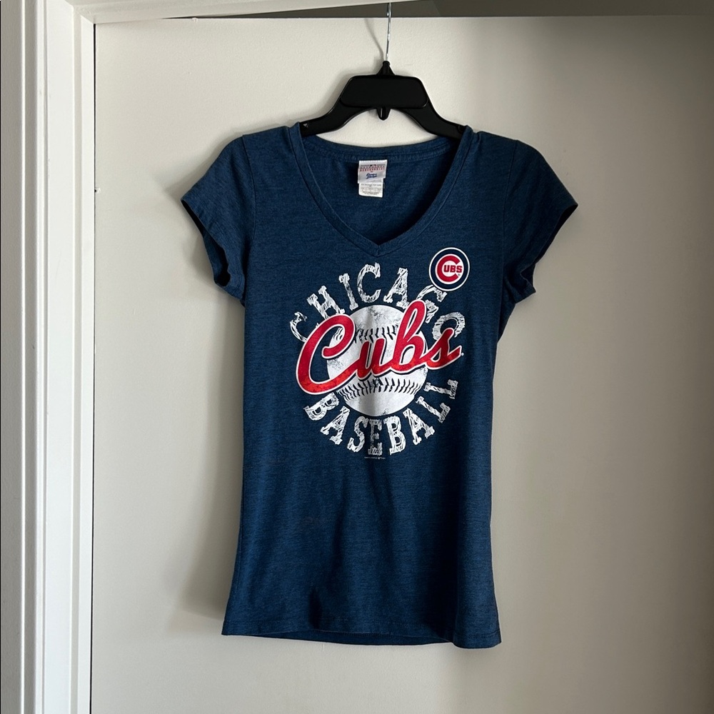 Chicago Cubs Women's Blue Short Sleeve Tee